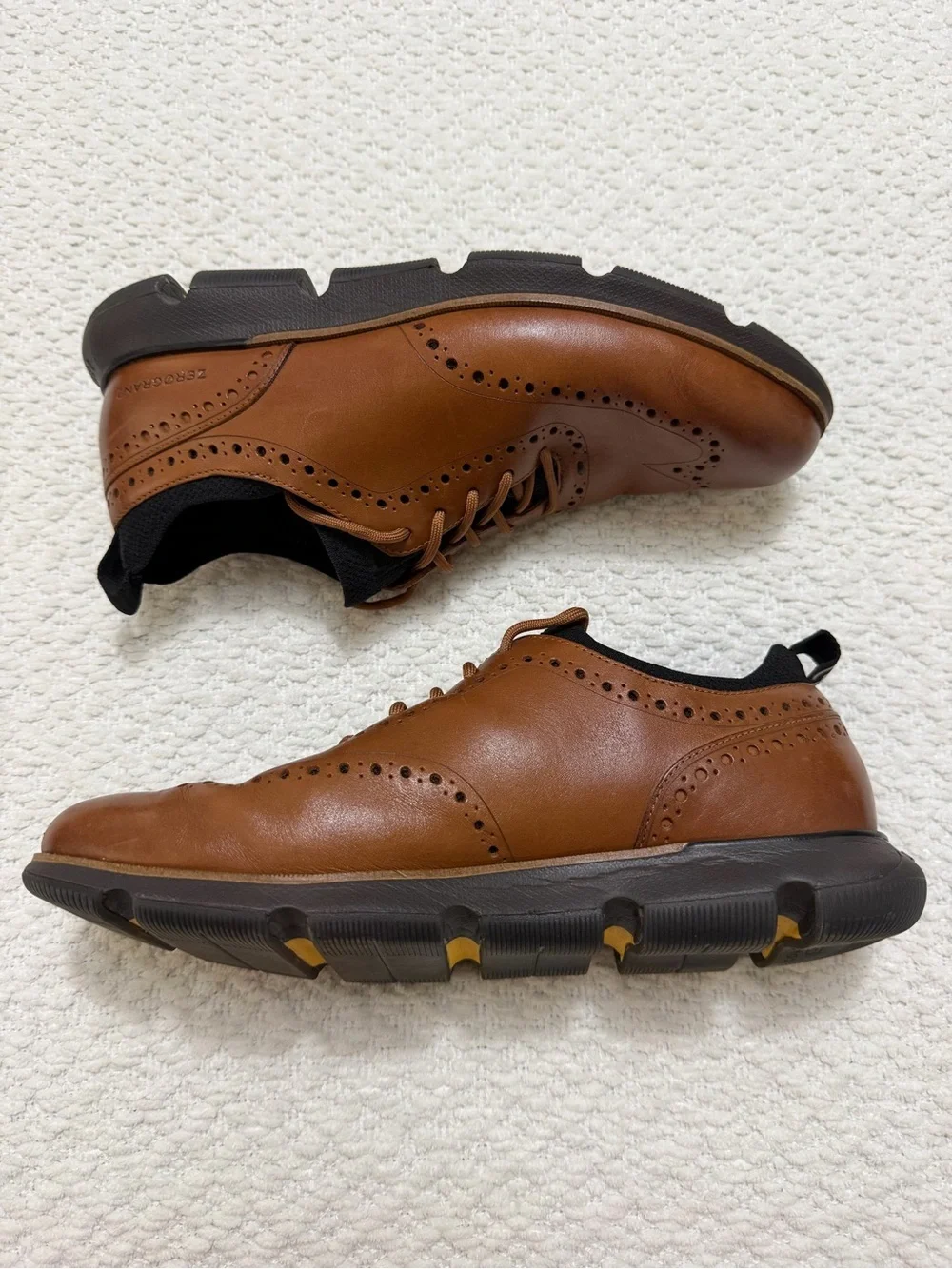 Cole Haan Men’s 4 Zerogrand Brown Wingtip Oxford Men’s Size 10